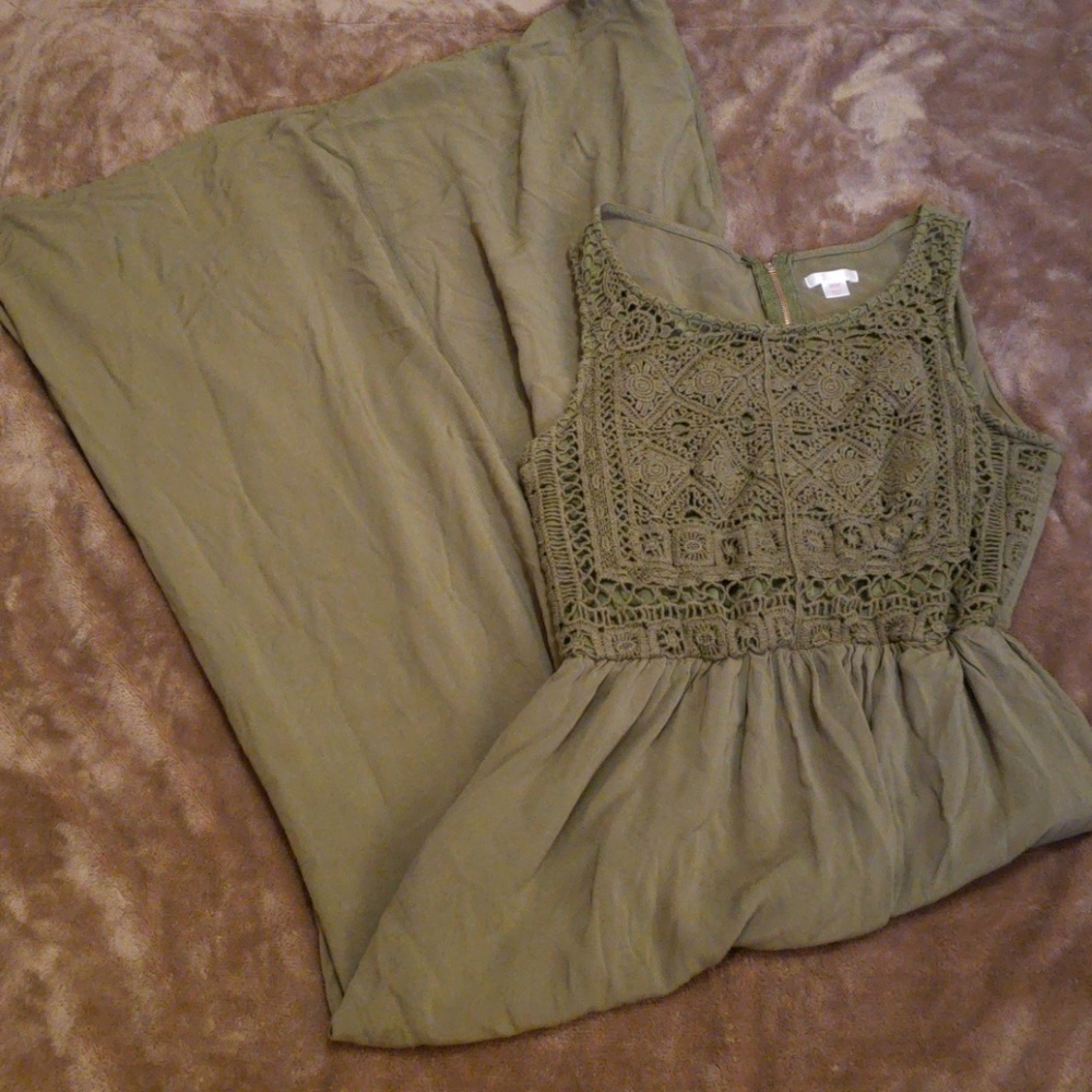 Olive Green Maxi Dress